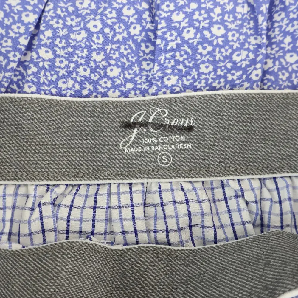 NWT J.Crew Men's 100% Cotton Printed Boxer Bundle Set of 3 Size Small